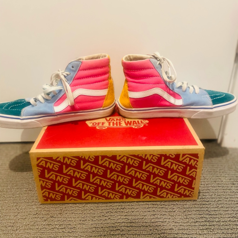 Multi Color Vans women’s 8.5